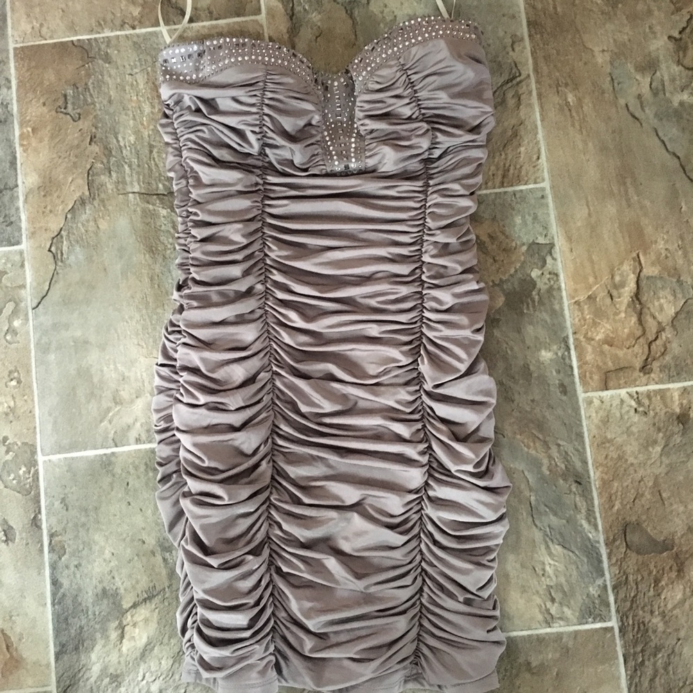 Forever 21 beige evening dress